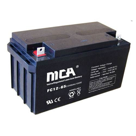 MCA brand FC12-65 valve regulated lead-acid battery 12V65Ah UPS power storage battery