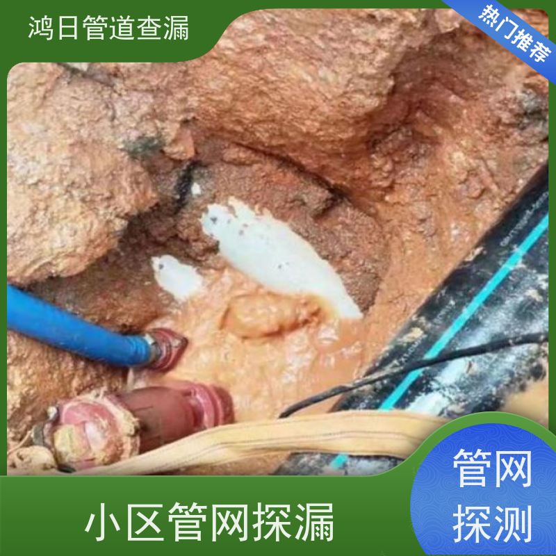 天津大面积漏水检测分区排查，地下管网无损测漏