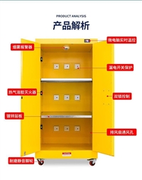 Intelligent explosion-proof charging cabinet, lithium battery, electric vehicle battery storage cabinet with temperature control alarm, fire extinguishing and exhaust system