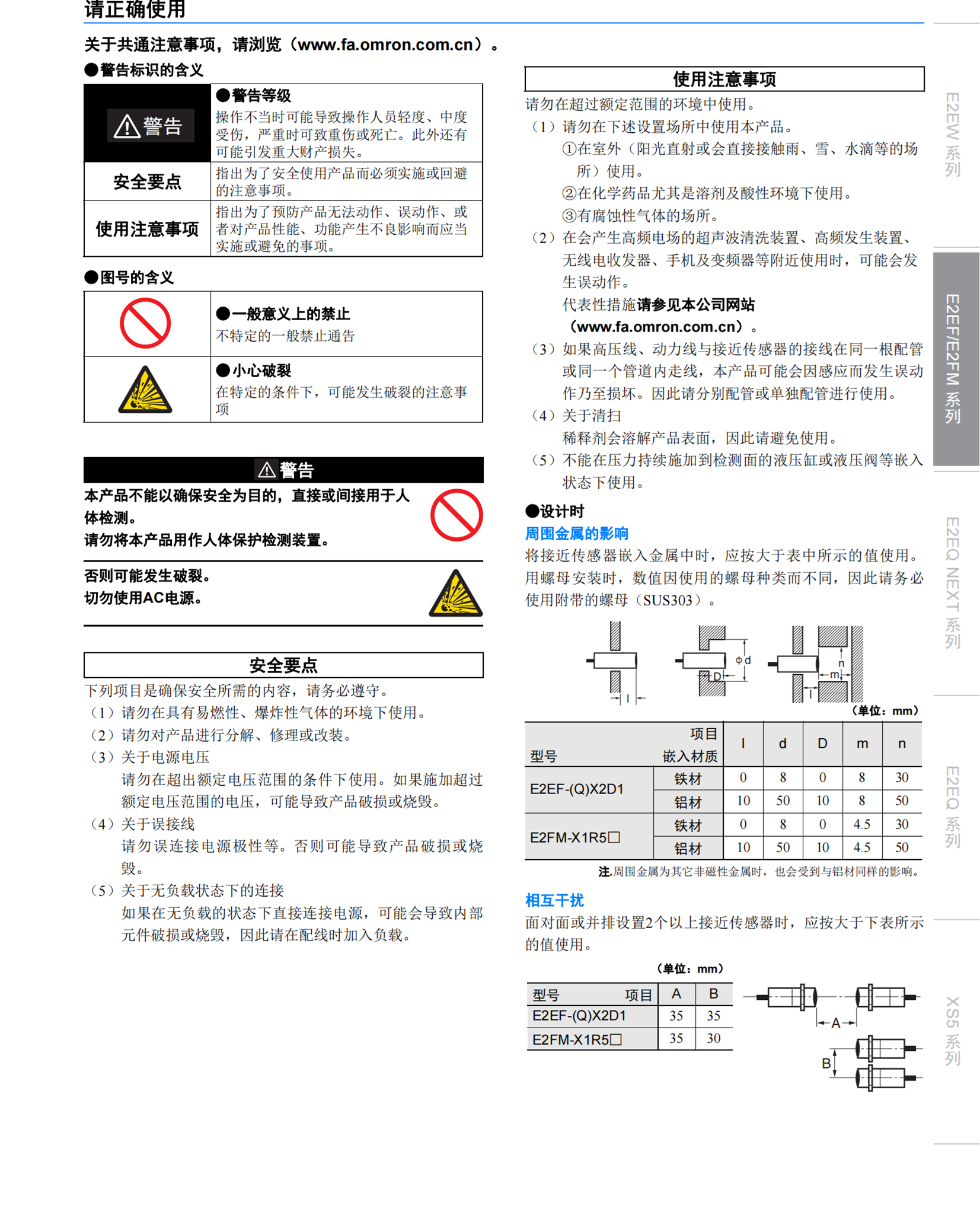 OMRON小型多功能读码器E52-P10AEF 2M??