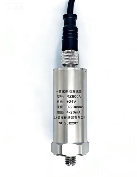 Integrated vibration sensor and vibration transmitter