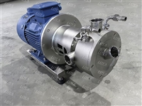 Powder liquid homogenization emulsion pump