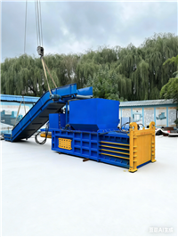 Hydraulic baler, horizontal fully automatic waste paper and plastic compression equipment, high pressure and labor-saving