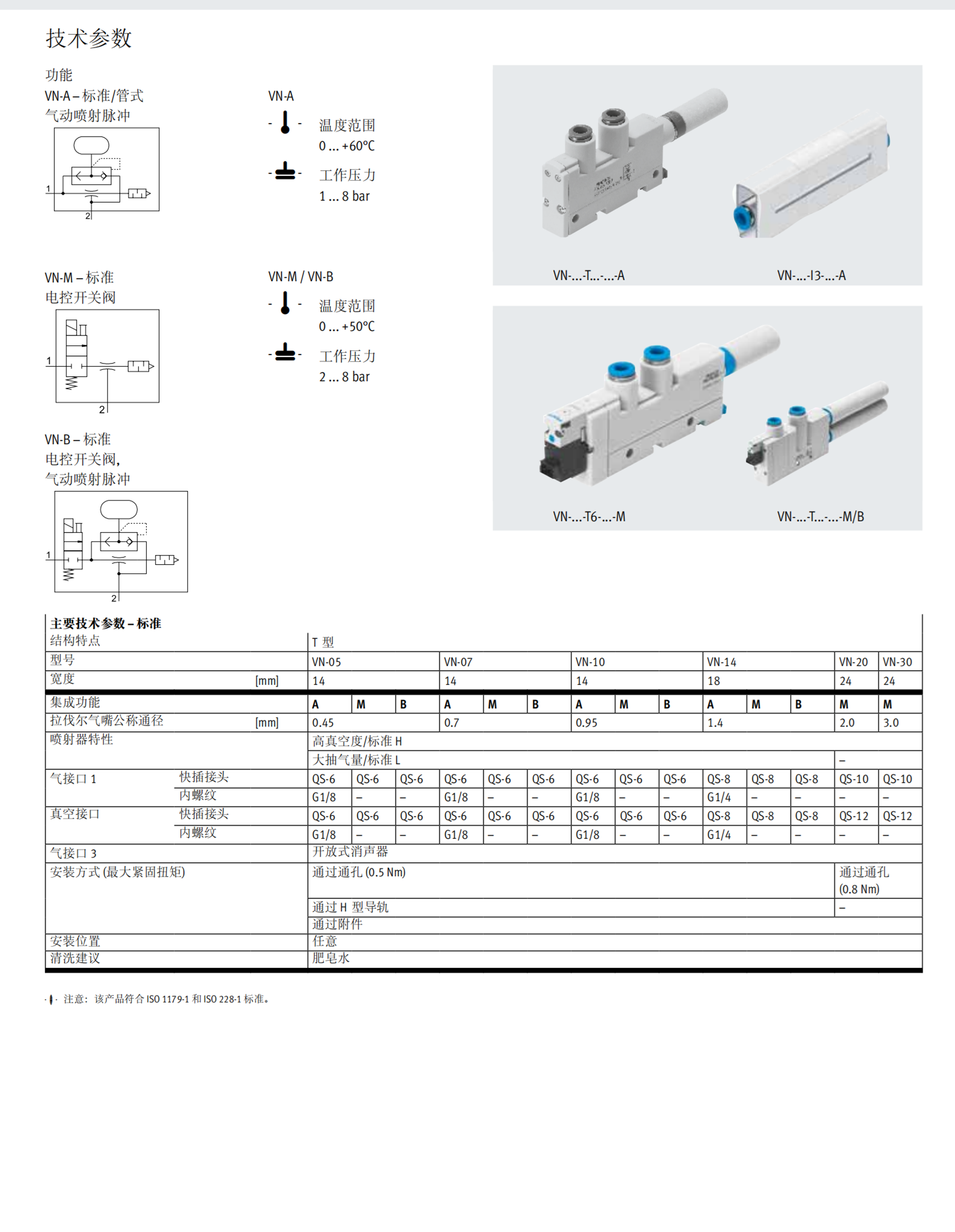 FESTO费斯托539074真空发生器OVEM-20-H-B-QS-CE-N-2P