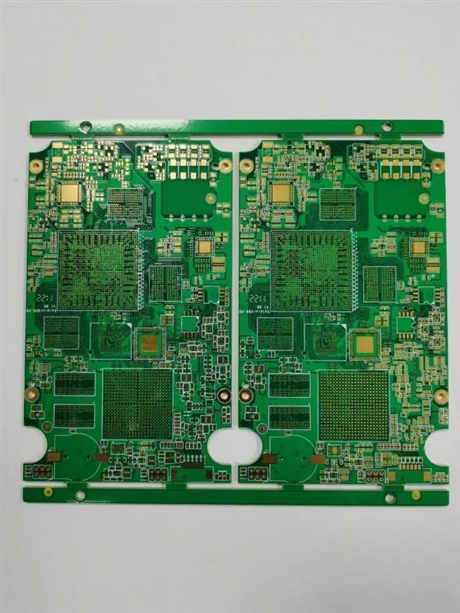 Green gold deposition process for multi-layer PCB circuit boards, high-density interconnects, HDI precision electronic circuit board sampling in bulk