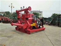 Integrated diesel electric fire fighting unit