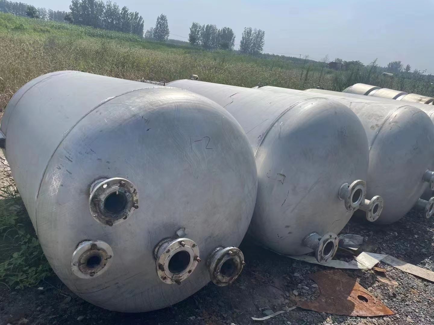 耐酸碱 化工储运  容量大占地小 卫生级纯净水储存罐 二手防腐储罐