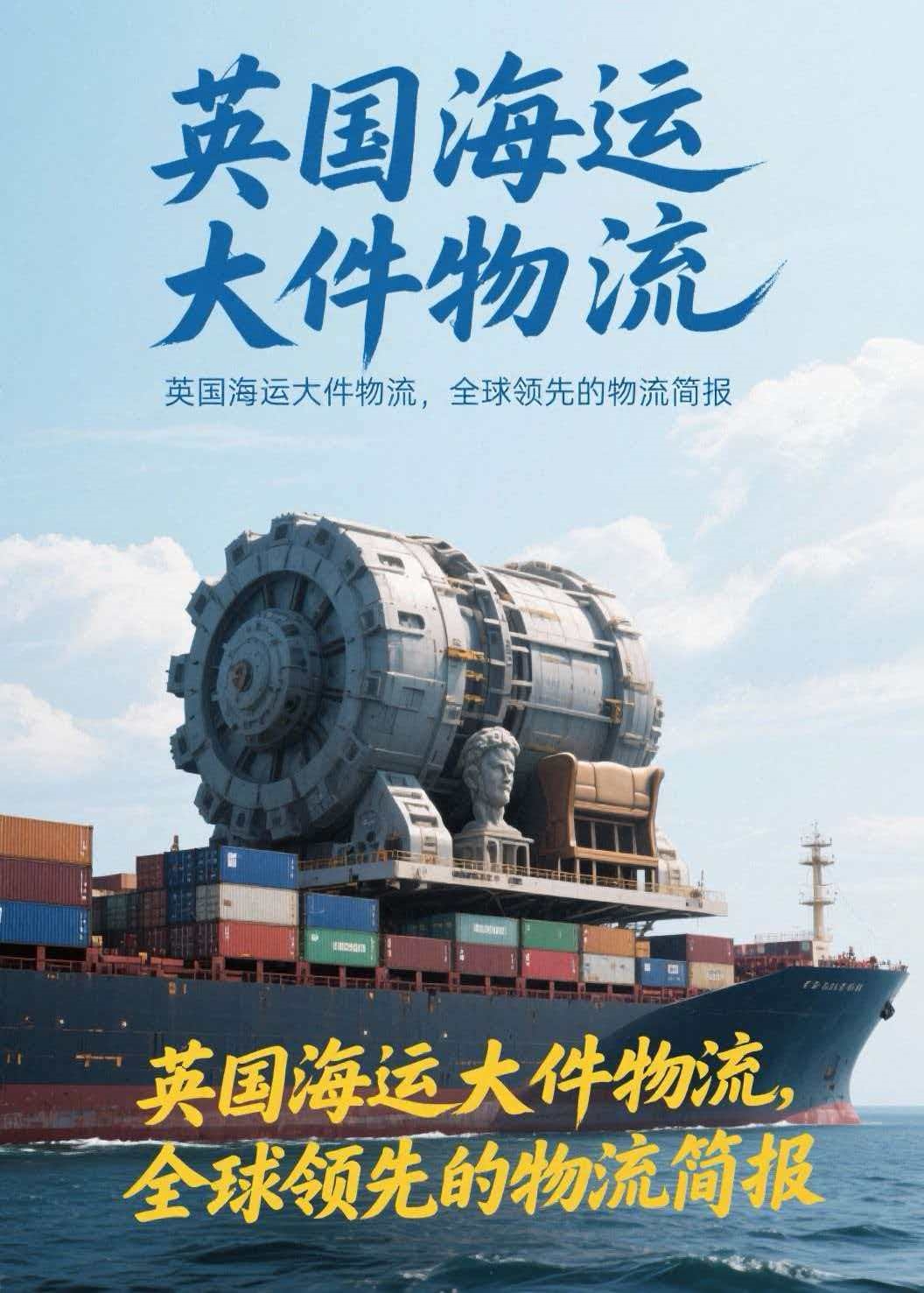 英国海运超大件双清包税到门国际物流服务
