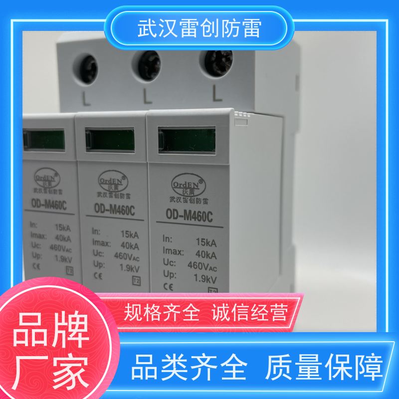 雷创 石墨型一级电源防雷器 OD-M60B 三相防雷模块 导轨安装