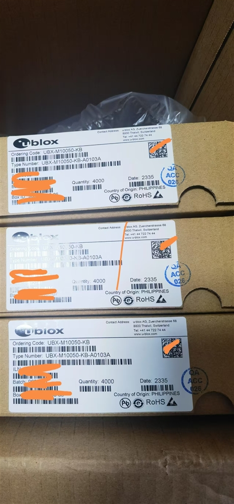 ublox UBX-M10050-KB-A0103A 高灵敏度GNSS定位模块多星座支持