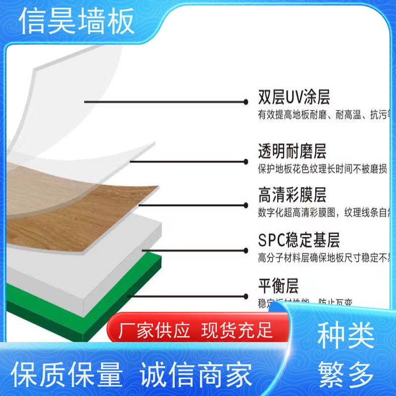 工厂直供 防水 SPC 地板 安装牢固可靠 家用地面材料