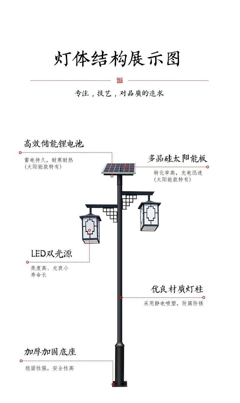 浙江工程道路钢化玻璃路灯 乡村采购