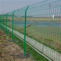 双边丝护栏网 公路铁路隔离栅 浸塑铁丝围栏网