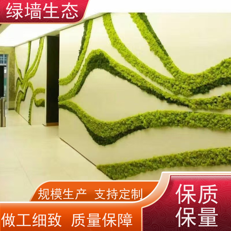 绿墙生态 耐潮材质地下室阴暗空间墙面装饰材 永生白发藓