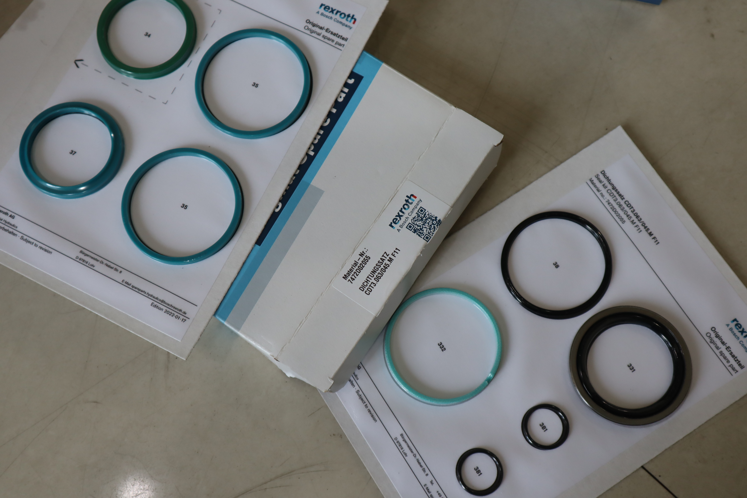 7472D02055 CDT3.063/045.M F11 DICHTUNGSSATZ 力士乐REXROTH