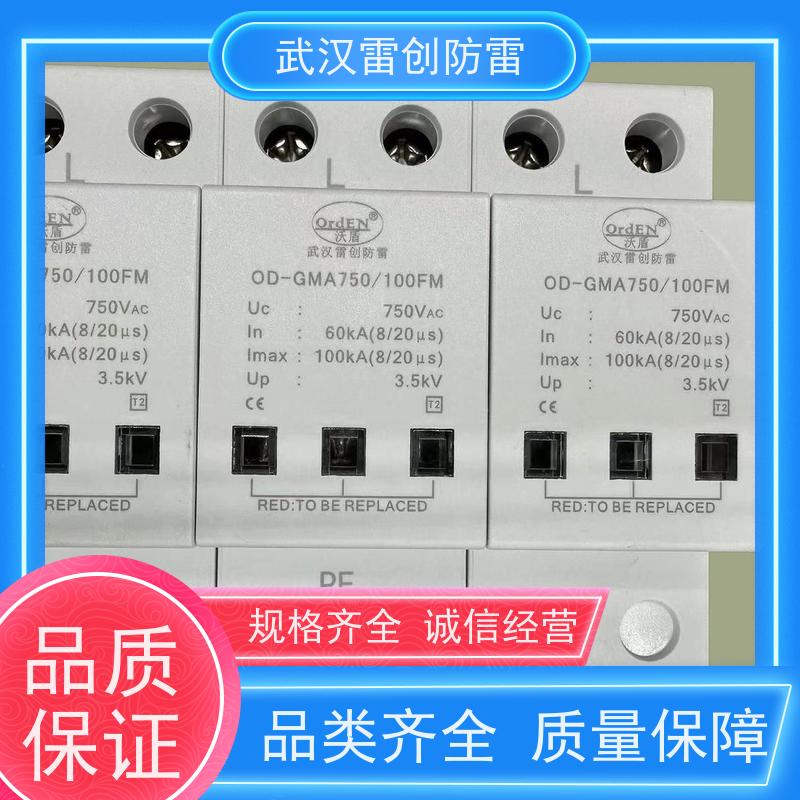 雷创 末端220V浪涌保护器 OD-M80B+C 单相防雷模块 并联接线