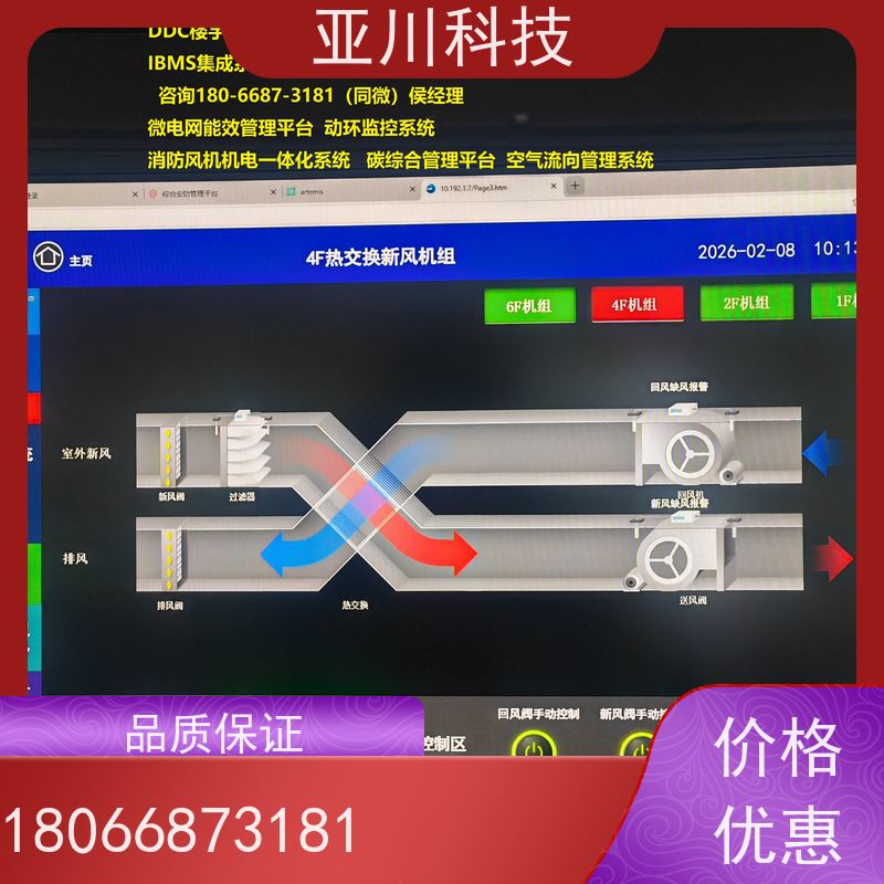 绿色工厂ibms集成管理平台图形化人机界面展示