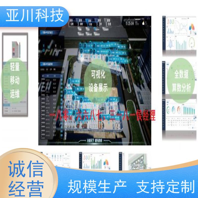 实训中心ibms智能化集成系统与三维建模多屏幕展示