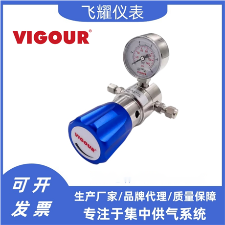 VIGOUR皓固不锈钢减压阀 精密调压压力调节器 工业流体稳压控制