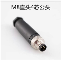 EthereCAT模块M83芯防水连接器公直头塑胶装配式圆形