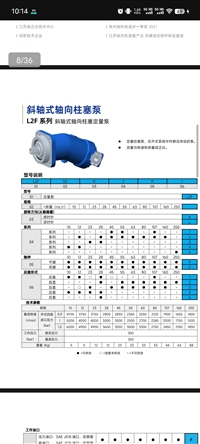 L2F系列斜轴式轴向柱塞泵高压大流量液压动力源