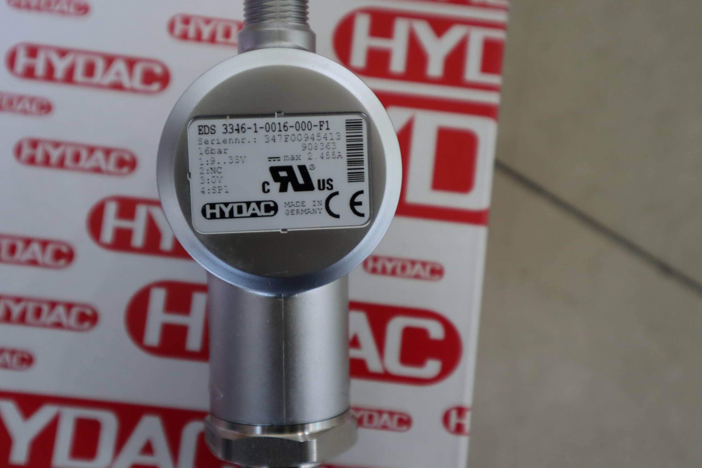 EDS 3346-1-0016-000-F1 908363 贺德克HYDAC压力温度传感器