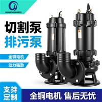 GNWQ型切割排污泵 高效防堵污水提升泵 不锈钢叶轮强切杂质