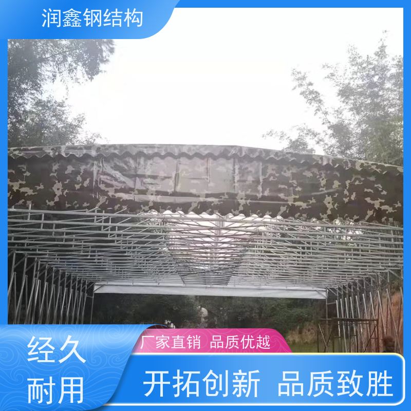 润鑫 工厂用 电动推拉伸缩雨篷 免费设计 防火阻燃