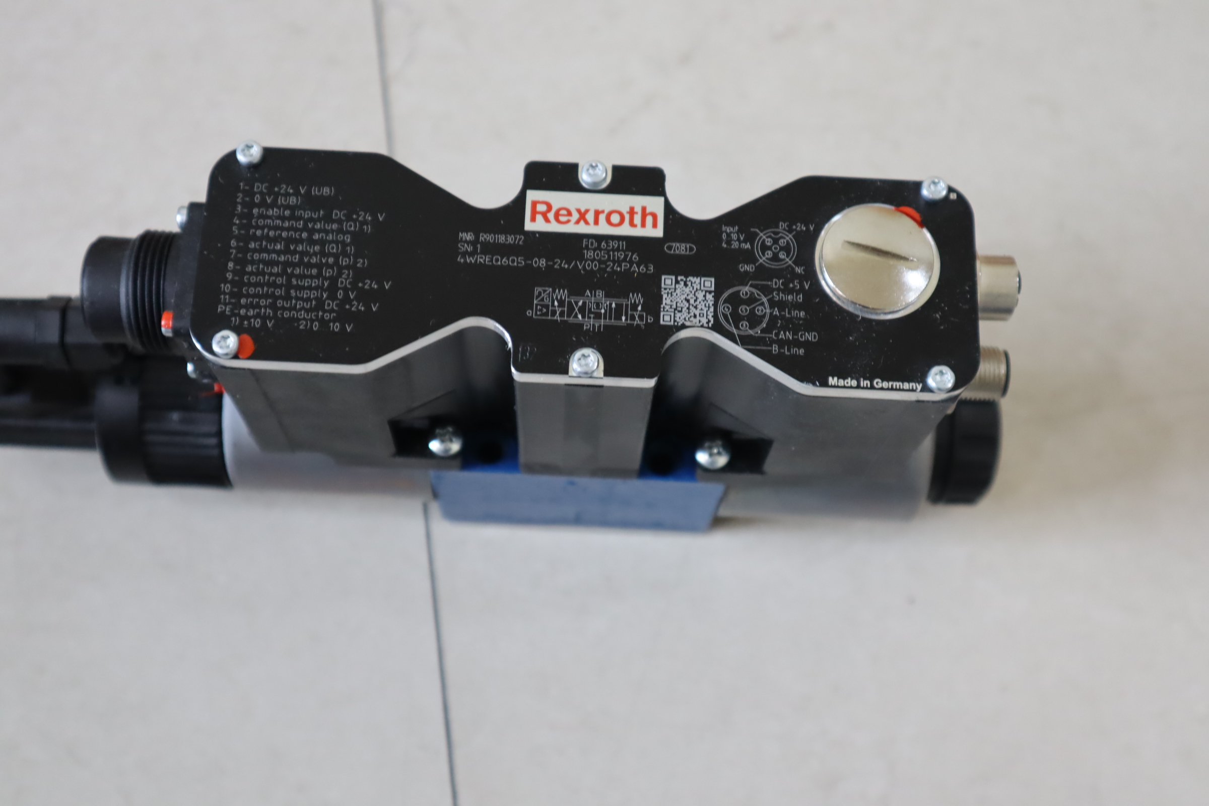 R901183072 4WREQ6Q5-08-2X/V00-24PA63 力士乐REXROTH比例阀