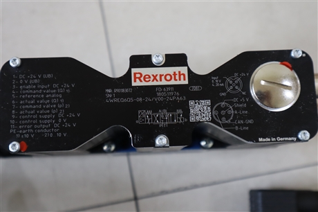 R901183072 4WREQ6Q5-08-2X/V00-24PA63 力士乐REXROTH比例阀