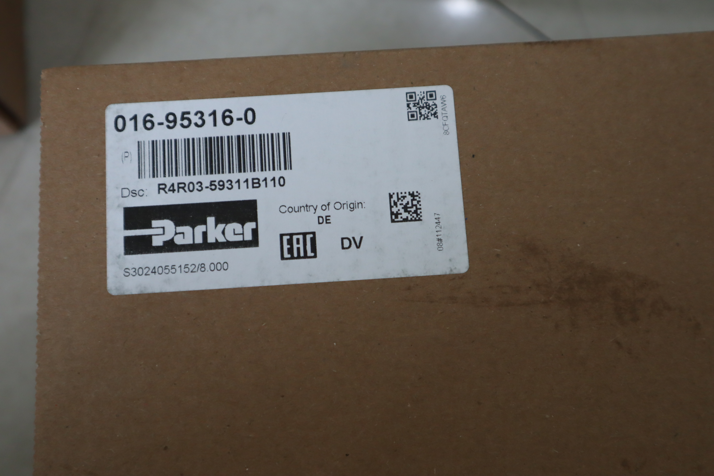R4R03-59311B110 016-95316-0 美国派克PARKER 溢流阀