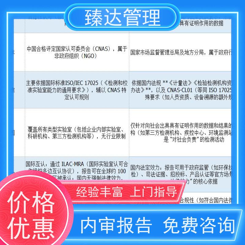 北京市资深央企实验室CNAS认证人员培训