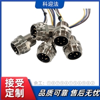 科迎法7/8电源航插连接器 机柜面板法兰插座 美标