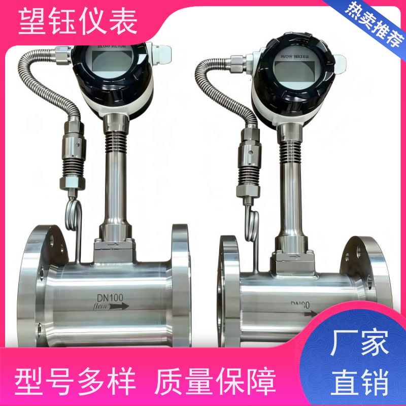 望钰仪表DN100天然气输送涡街流量计  锅炉蒸汽计量  无阻流畅监测
