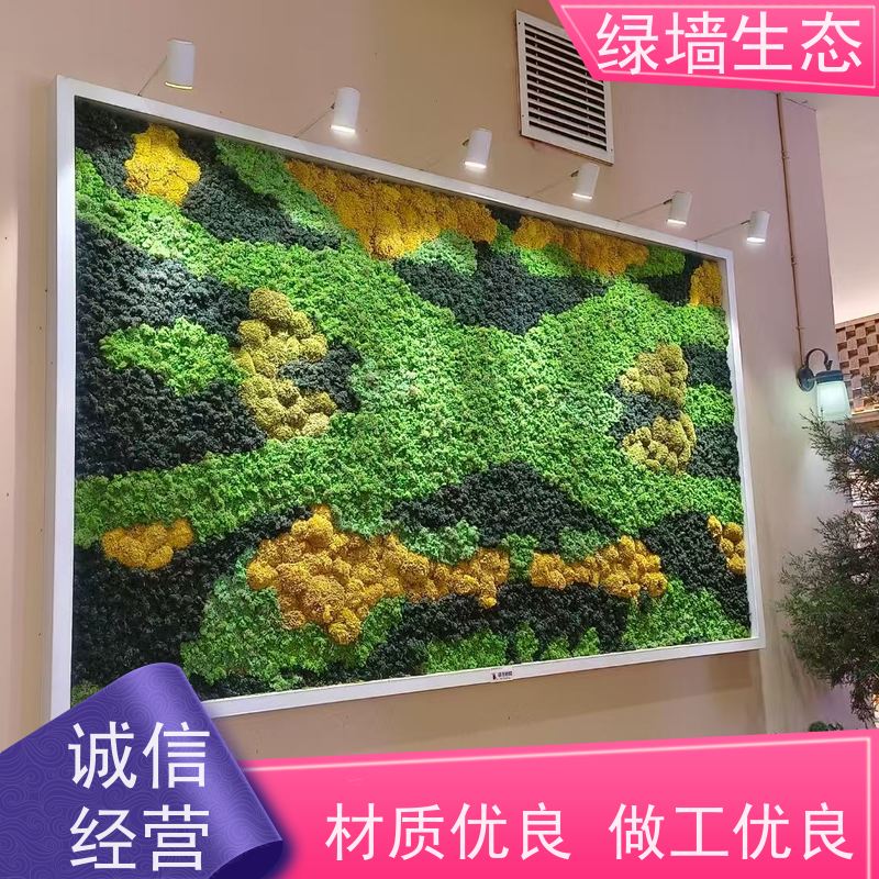 绿墙生态 墙面绿化 会所包间私密空间隔断立.体装饰墙面