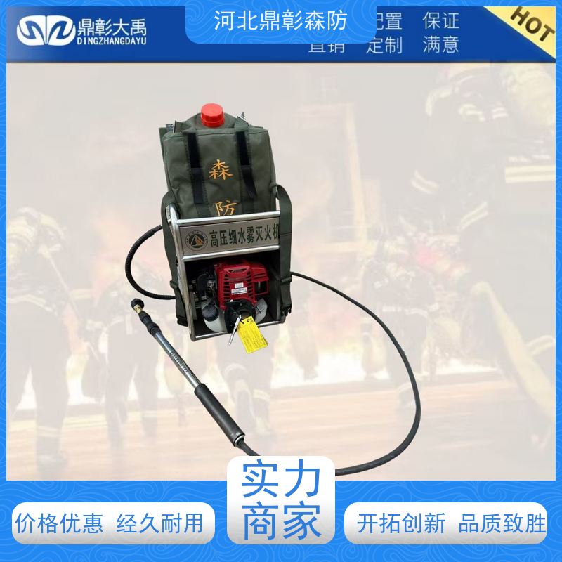 鼎彰应急装备 机动灵活 电动背负细水雾 大容量储水袋