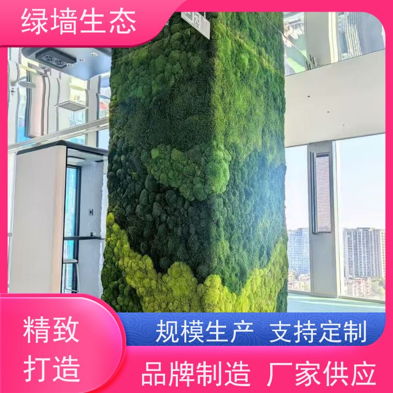 绿墙生态 耐潮材质地下室阴暗空间墙面装饰材 苔藓球