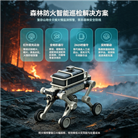 铜锤四足巡检机器狗 林区安防巡检监测系统