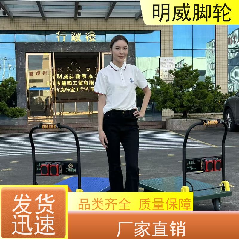 明威 60*90cm 工地平板电动手推车 承重400kg 批发