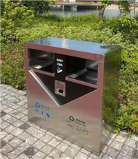 户外不锈钢垃圾桶 景区街道耐用分类果皮箱