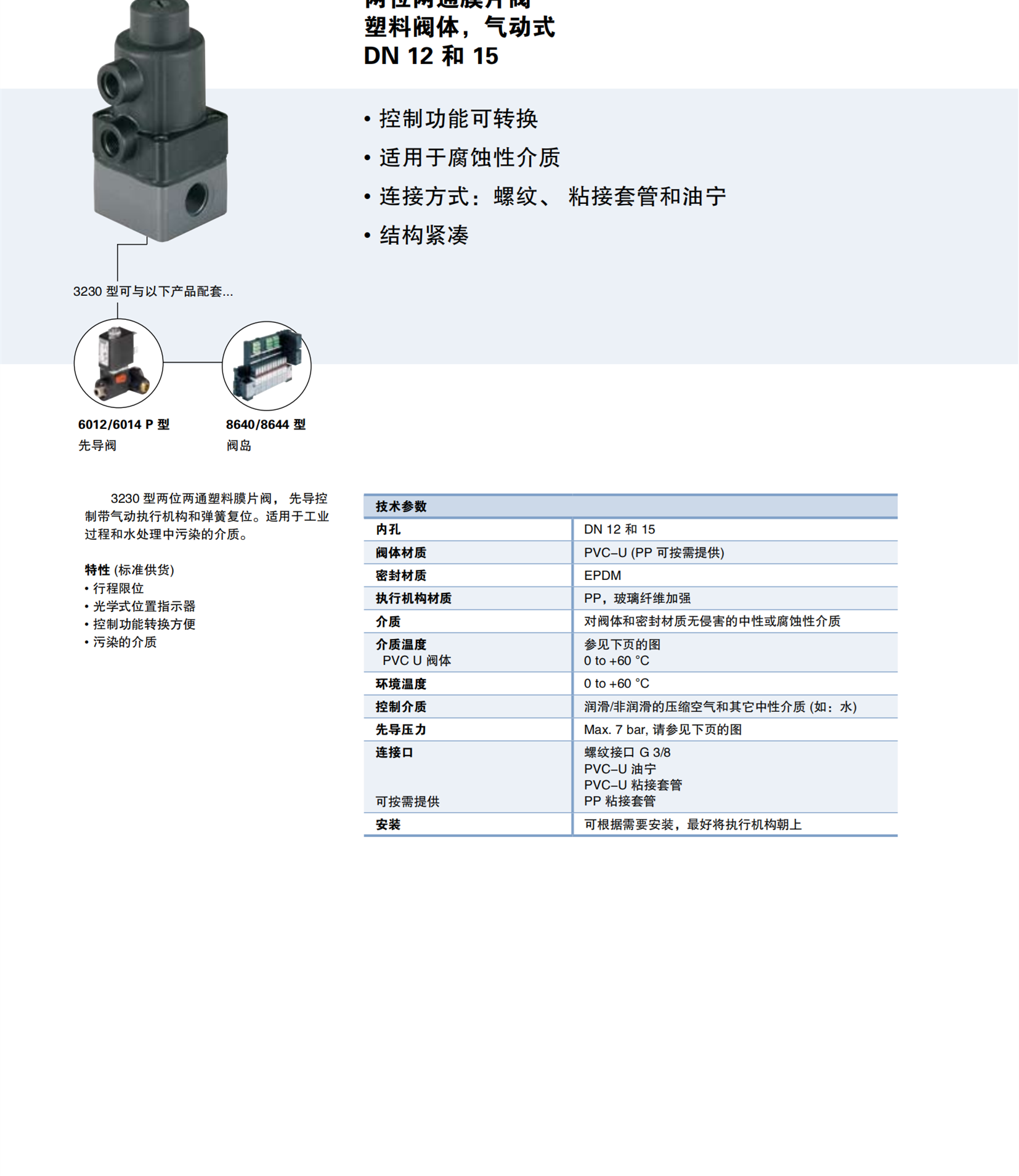 德国BURKERT宝德零压启动式伺服电磁阀221970