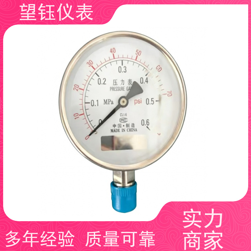 望钰  YX-150 防腐压力表  机械制造  支持配送到厂