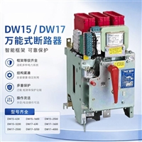 DW15 DW17 万能式断路器 低压柜智能框架进线开关