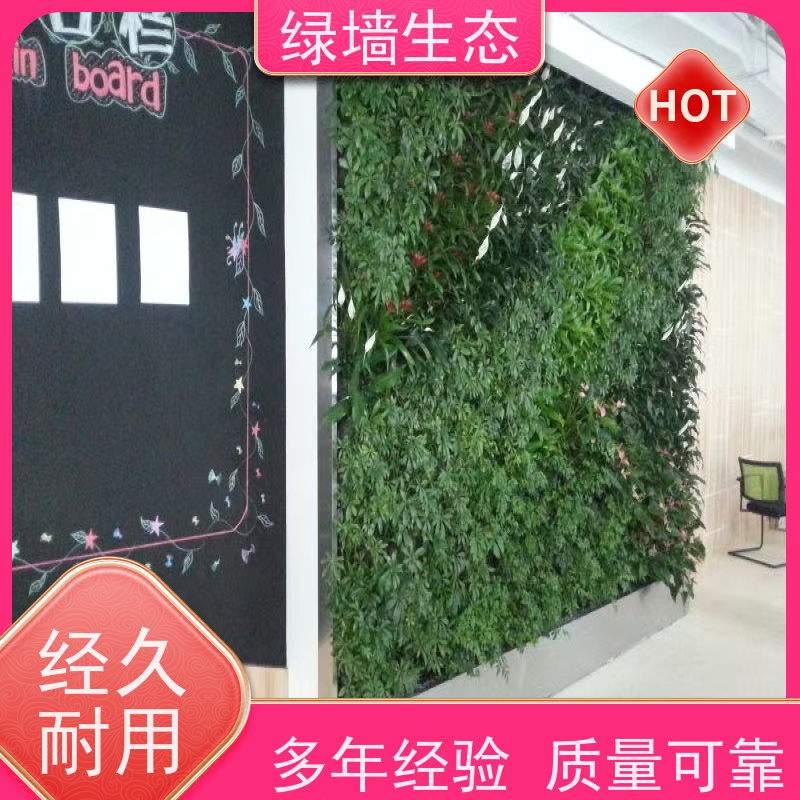 绿墙生态 浅绿调室内居家墙面柔和装饰模块 抗UV植物墙