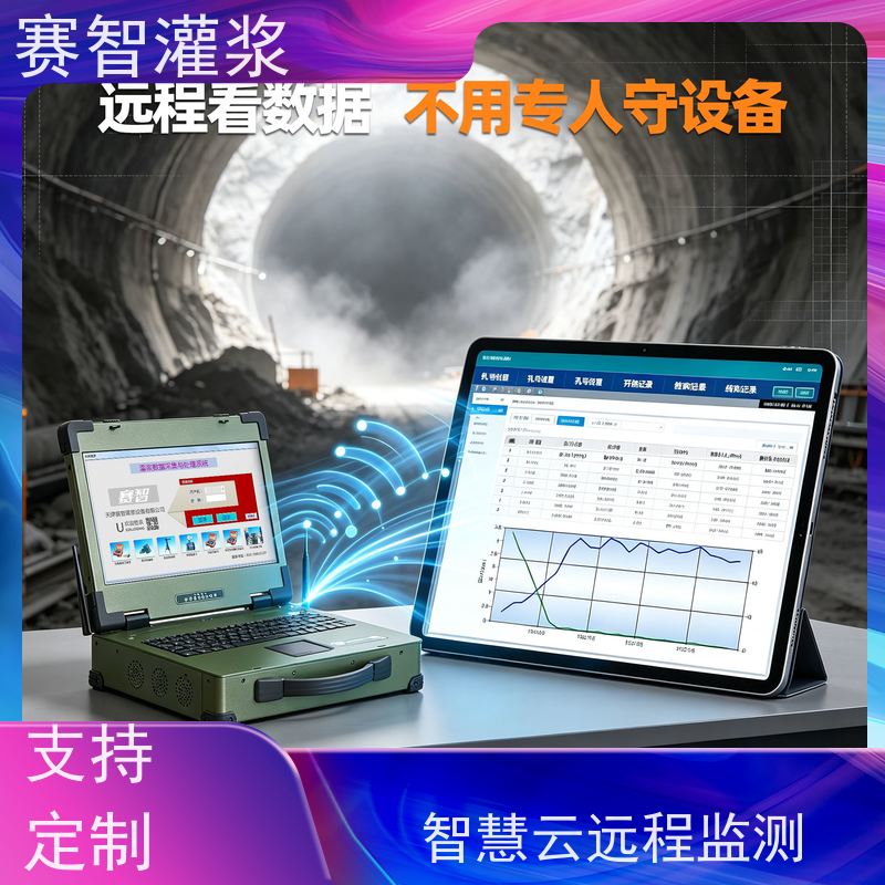 野外工业防爆 智能灌浆监测仪 隧道回填注浆记录设备 数据不可篡改