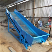 农用化肥输送机组合 移动带升降皮带机 600mm12米长装车输送机带