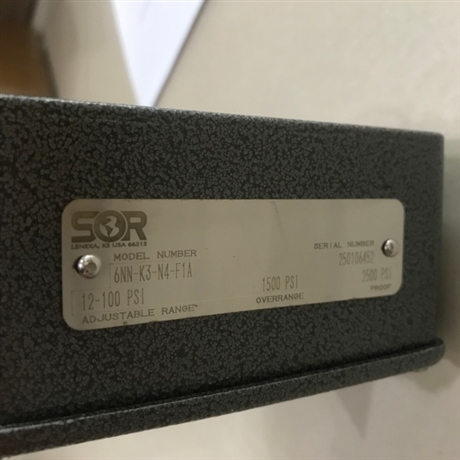 规格说明SOR索尔压力开关4NN-KK5-M4-C1A