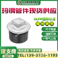 玛钢管件 热镀锌外丝管堵 燃气管件 现货批发