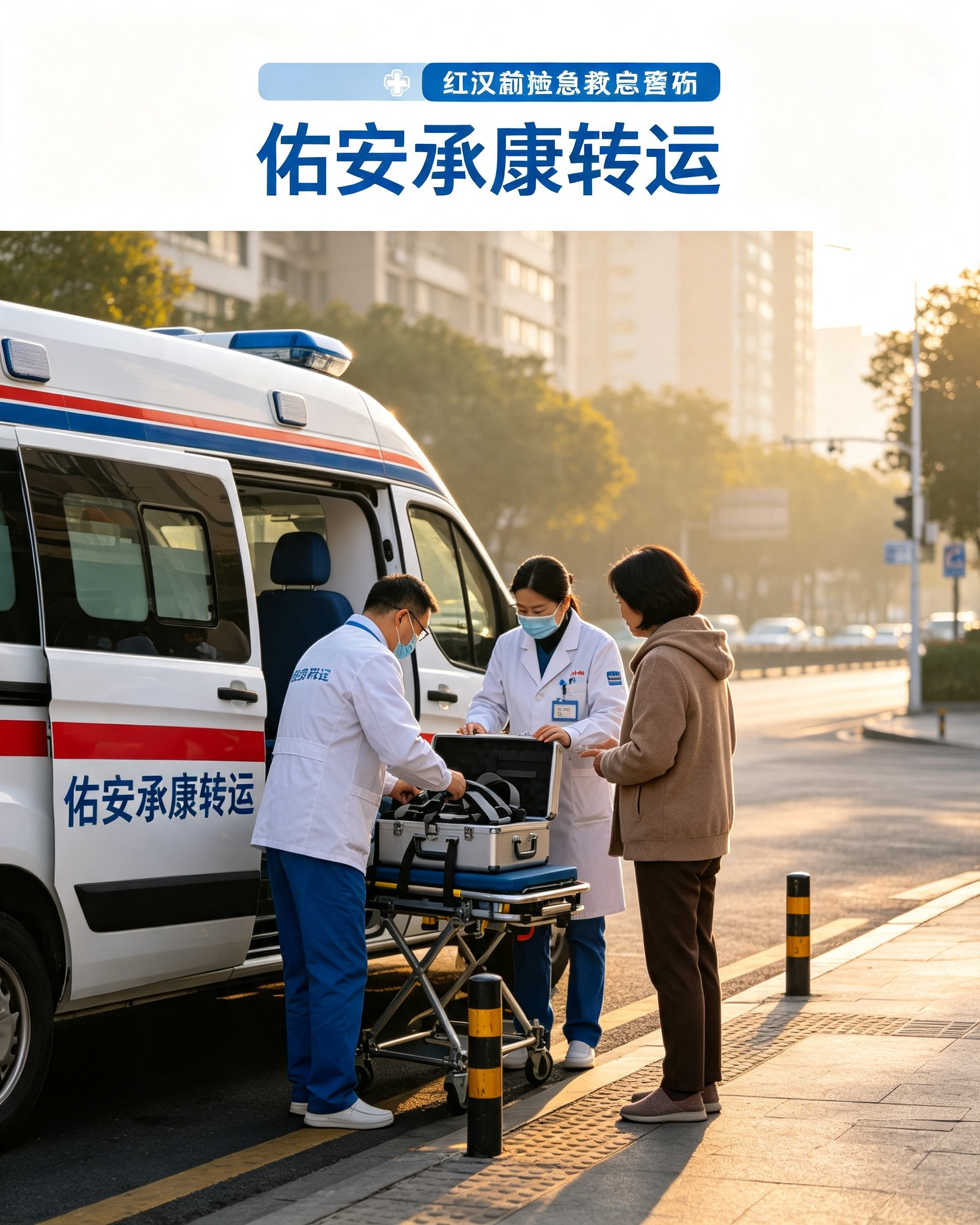 上海救护车转运-床到床病人转运 全程医护