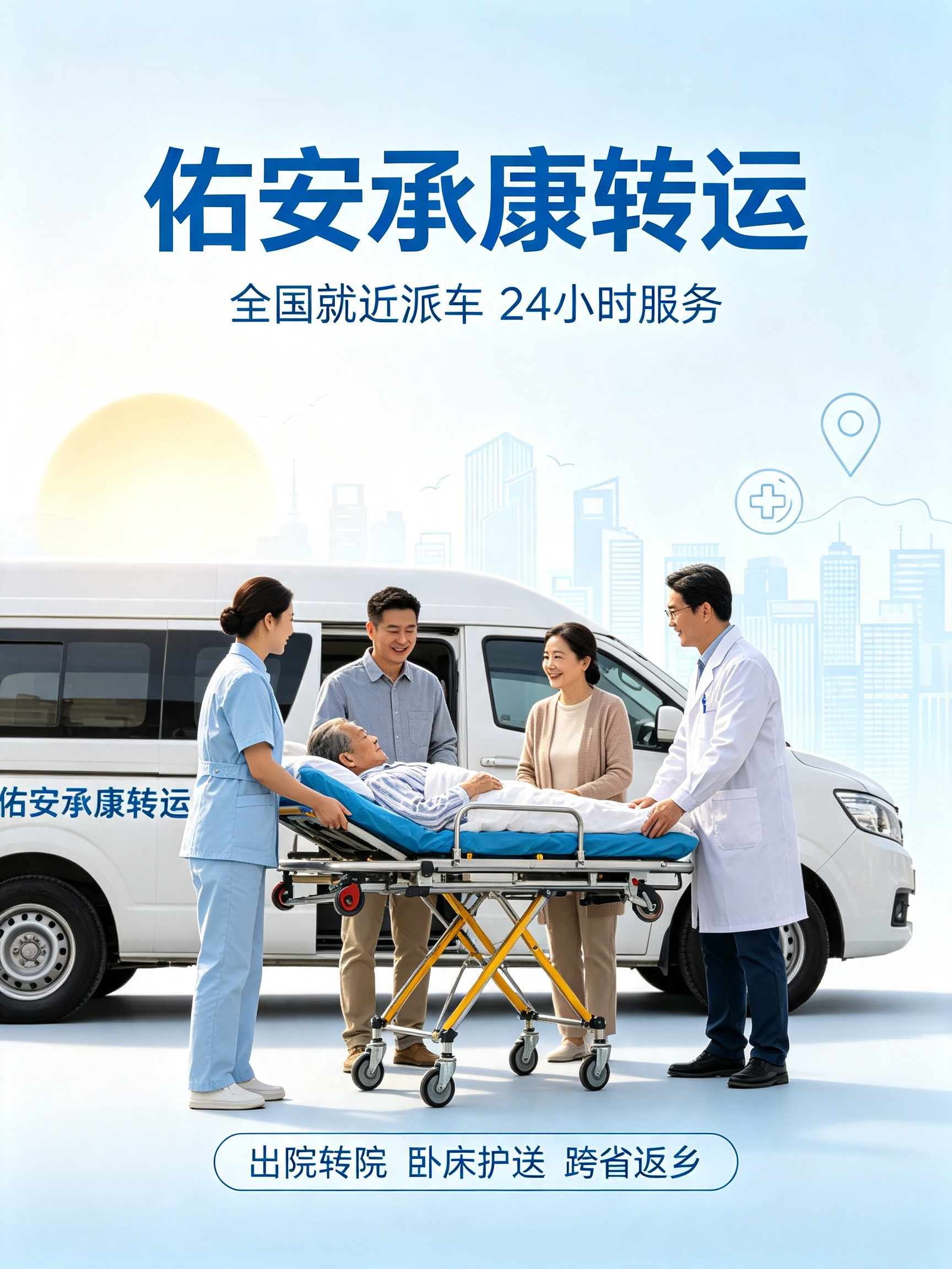 沈阳骨折患者转运-骨科转运 正规护送中心